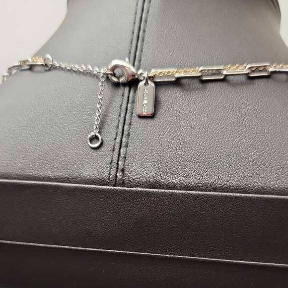 Coach Gold and Silver Charm Necklace No. CV278 Firm on Price - Picture 4 of 5
